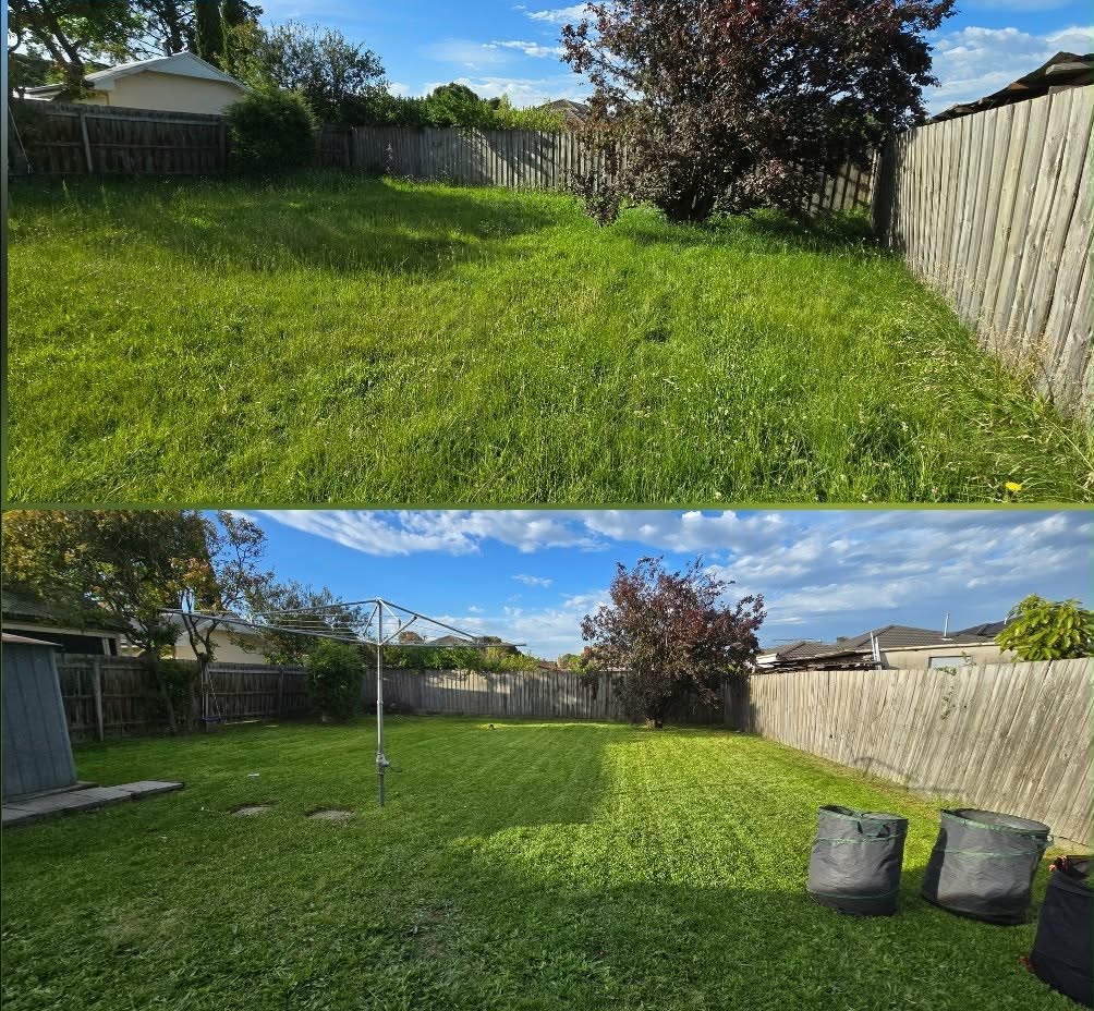 Freshly mowed Eynesbury lawn by Reggie's Lawn and Outdoor Solutions